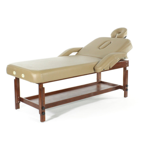 Стол массажный стационарный FIX-1A, цвет бежевый