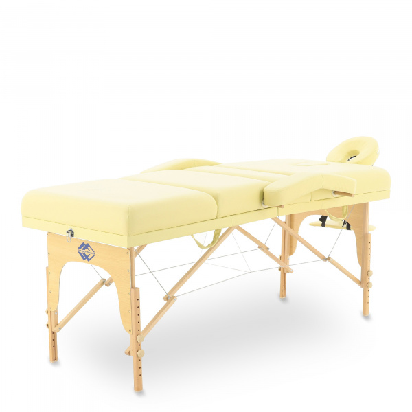 Стол массажный складной на деревянной раме JF-TAPERED, цвет коричневый_