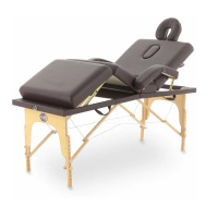 Стол массажный складной на деревянной раме JF-TAPERED, цвет коричневый